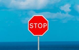 Stop sign denoting how to set boundaries
